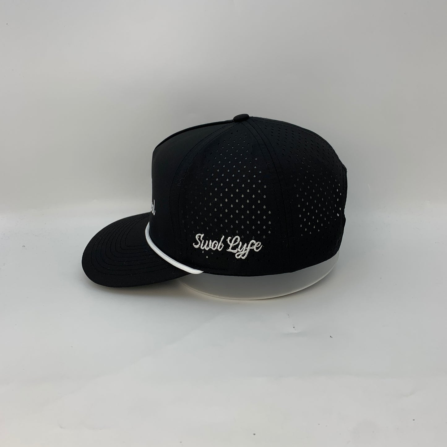 Swol Lyfe Performance Hat – Black with White
