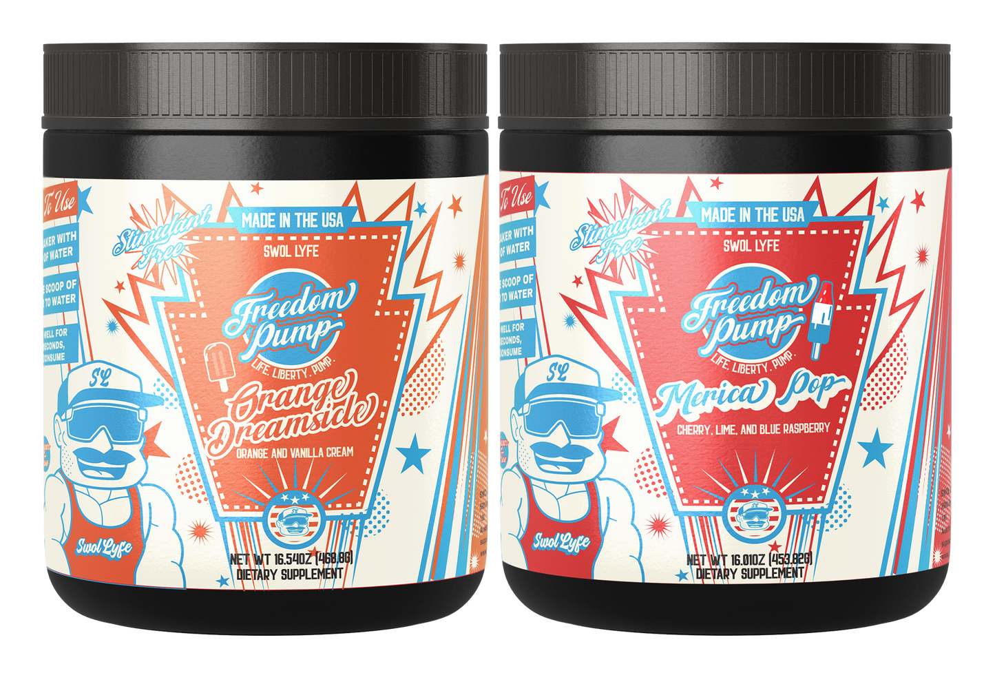 🗽 Freedom Pump – Non-Stim Pre-Workout 💥