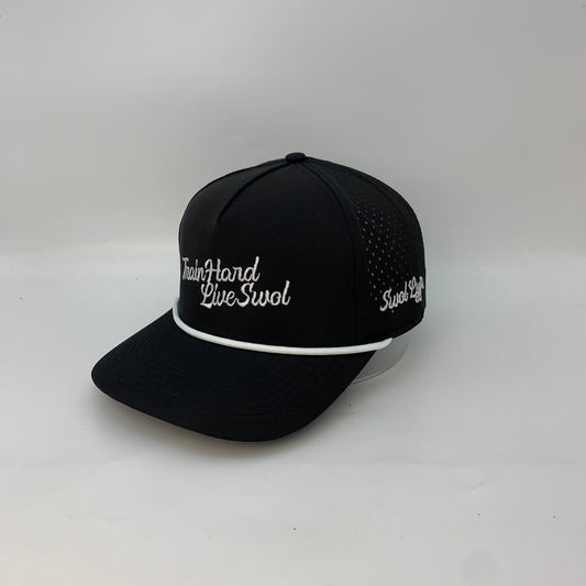 Swol Lyfe Performance Hat – Black with White