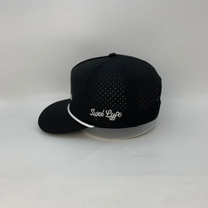 Swol Lyfe Performance Hat – Black with White