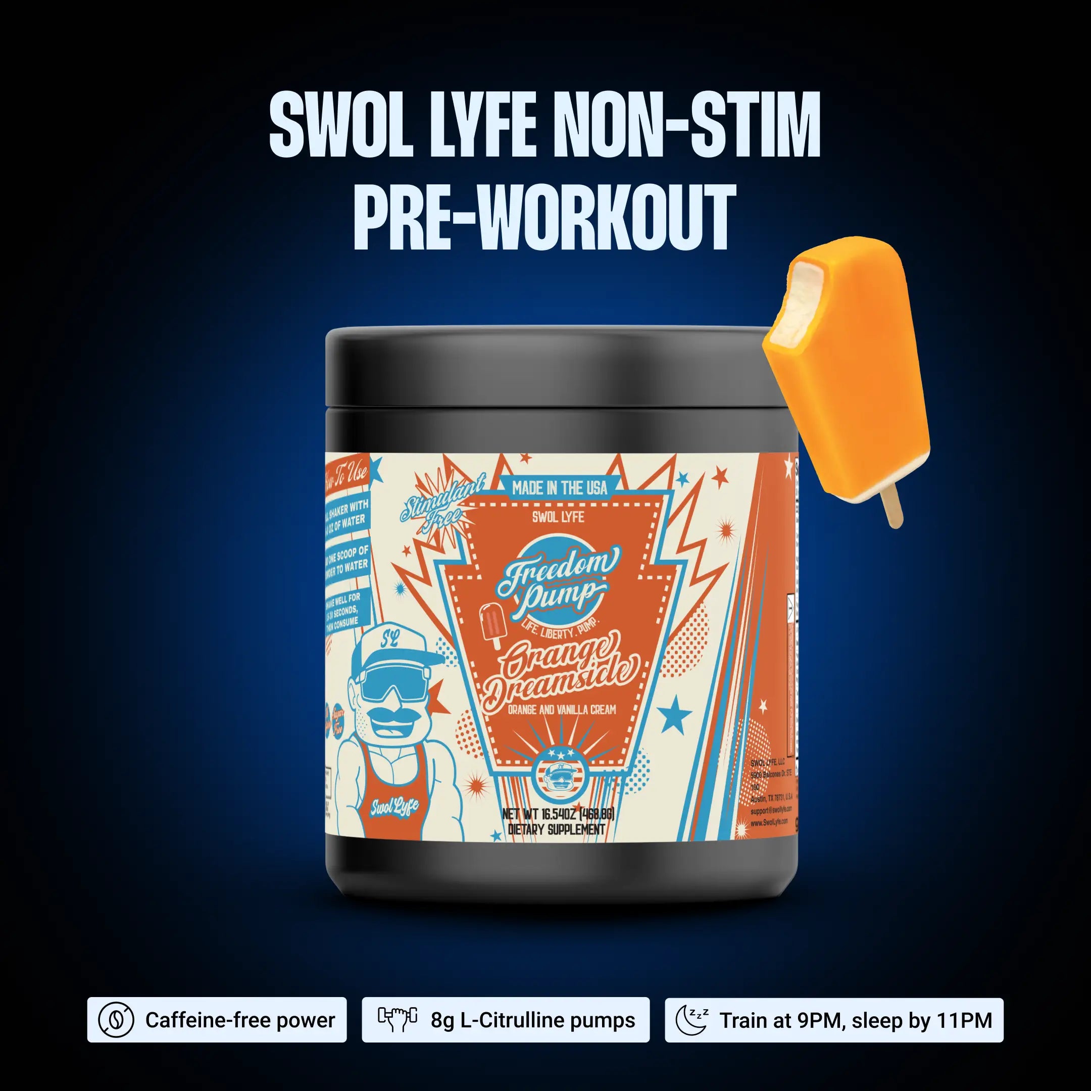 🗽 Freedom Pump – Non-Stim Pre-Workout 💥