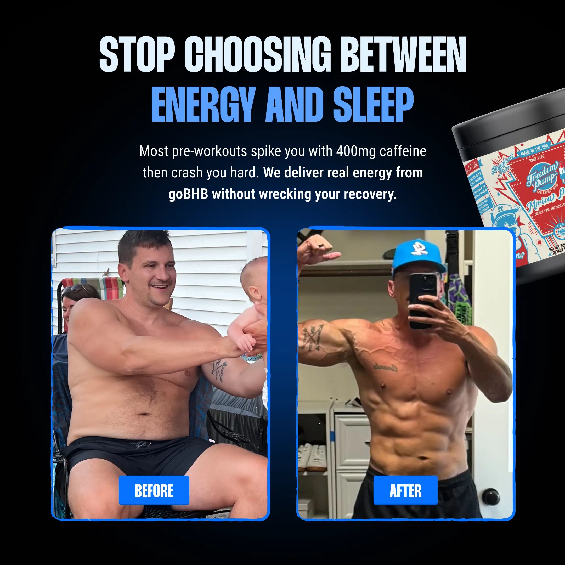 🗽 Freedom Pump – Non-Stim Pre-Workout 💥