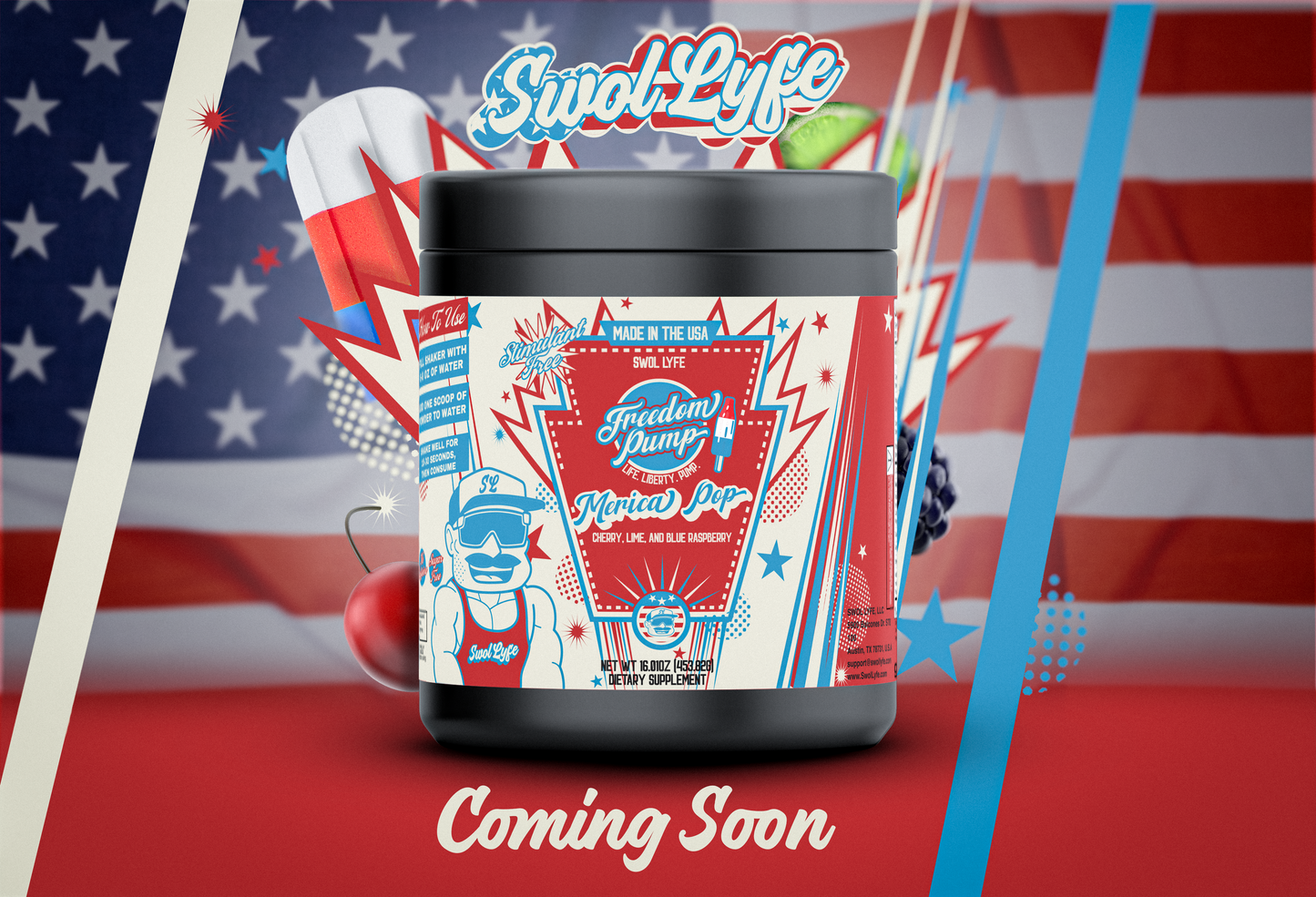 🗽 Freedom Pump – Non-Stim Pre-Workout 💥